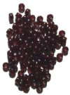 100 4x6mm Transparent Garnet Glass Crow Beads